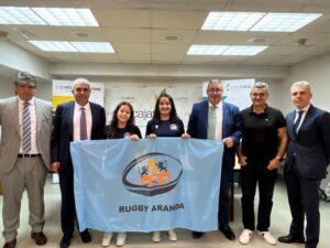 Firma Fundación Caja Rural y Rugby Aranda